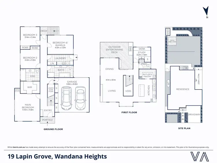 Floorplan of Homely house listing, 19 Lapin Grove, Wandana Heights VIC 3216