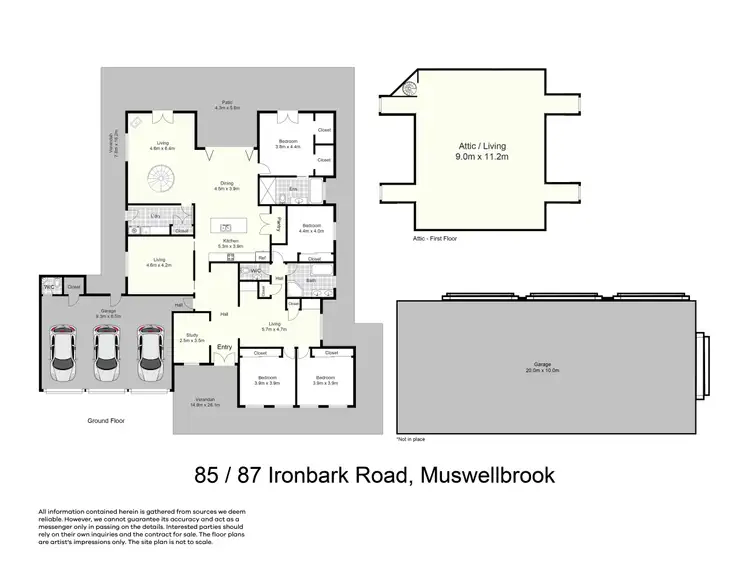 Floorplan of Homely rural property listing, 85-87 Ironbark Road, Muswellbrook NSW 2333