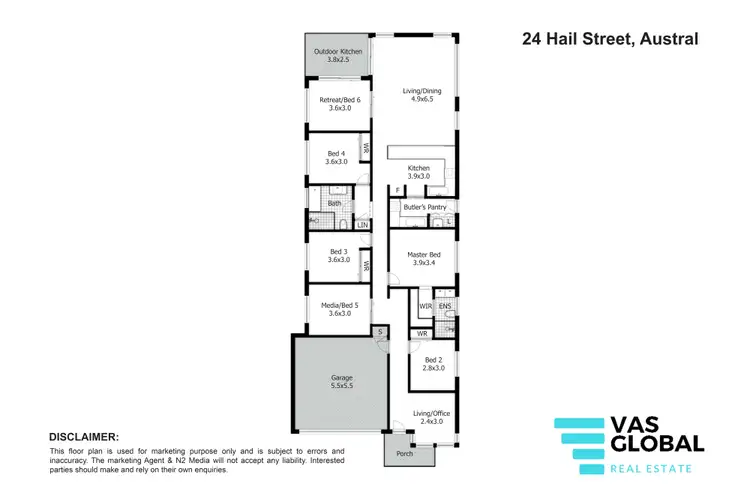 Floorplan of Homely house listing, 24 Hail St, Austral NSW 2179