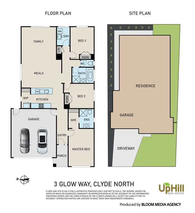 Floorplan of Homely house listing, 3 Glow Way, Clyde North VIC 3978