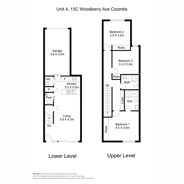 Floorplan of Homely townhouse listing, 13C Woodbery Avenue, Coombs ACT 2611