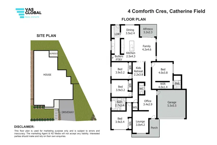 Floorplan of Homely house listing, 4 Cornforth Crescent, Catherine Field NSW 2557