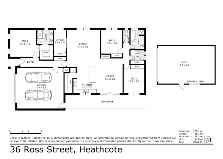 Floorplan of Homely house listing, 36 Ross Street, Heathcote VIC 3523