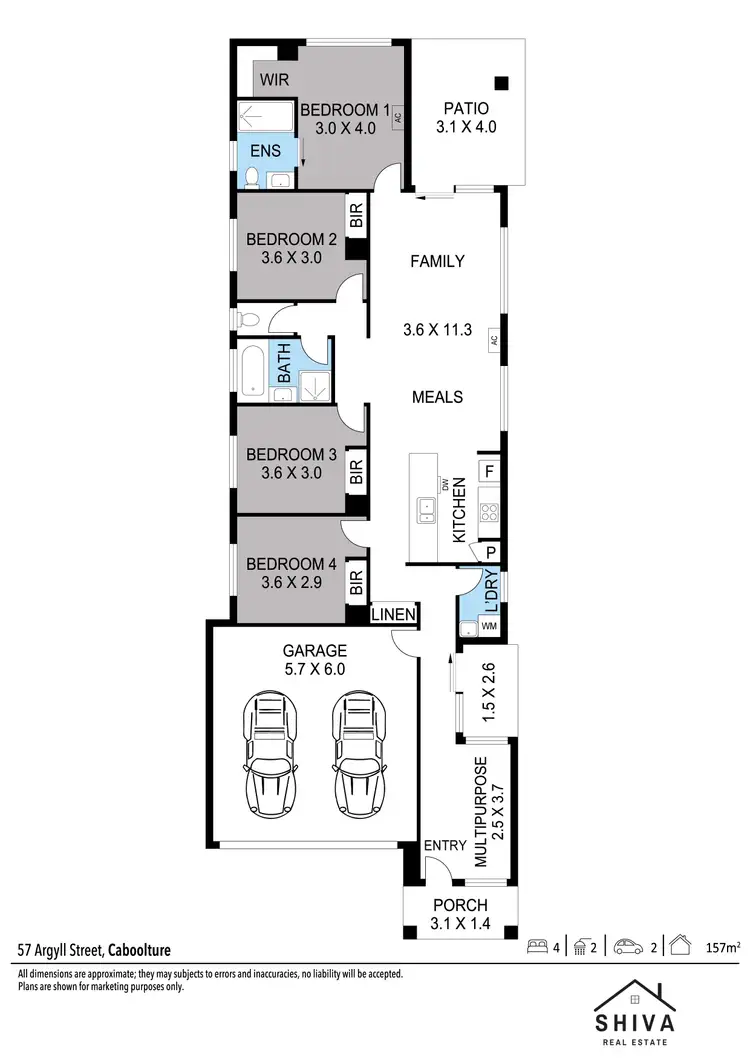 Floorplan of Homely house listing, 57 Argyll Street, Caboolture QLD 4510