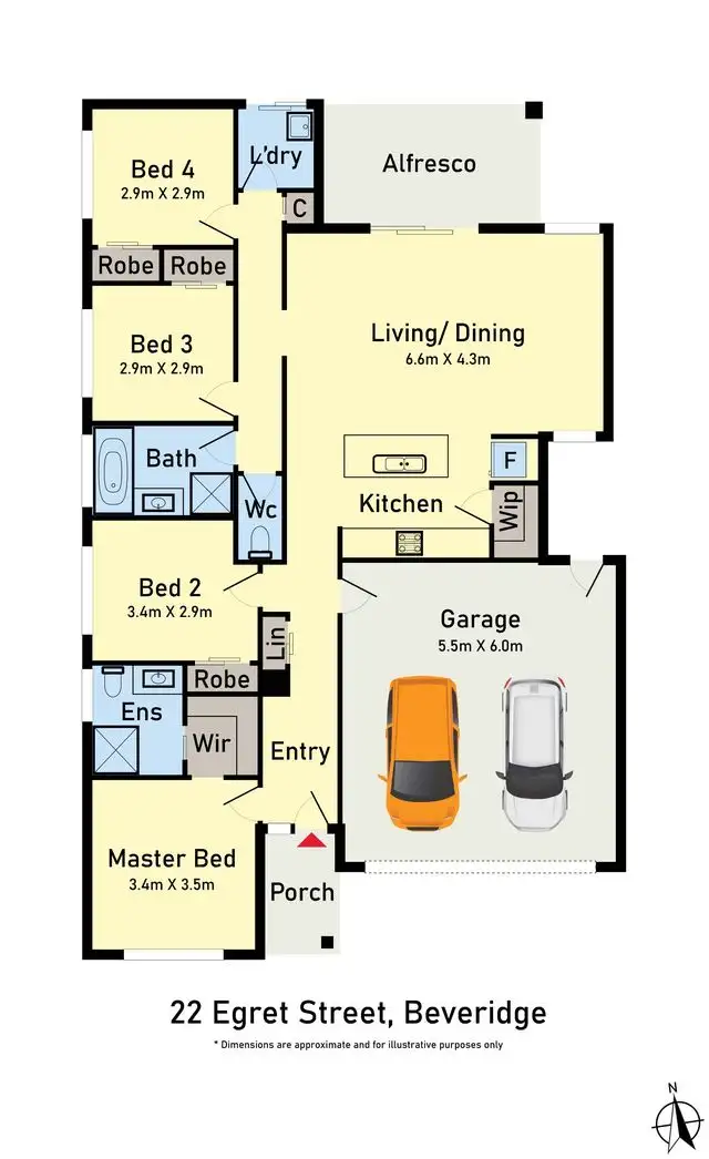 Floorplan of Homely house listing, 22 EGRET STREET, Beveridge VIC 3753