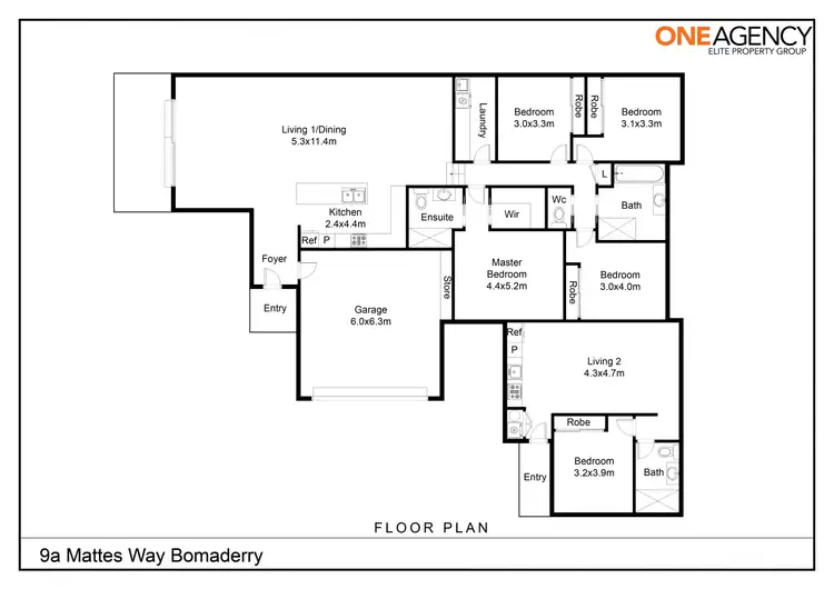 Floorplan of Homely house listing, 9a Mattes Way, Bomaderry NSW 2541