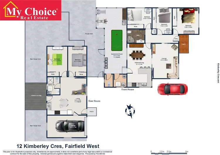 Floorplan of Homely house listing, 12 Kimberley Crescent, Fairfield West NSW 2165