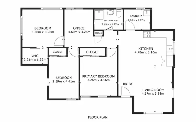 Floorplan of Homely house listing, 84 Jellicoe Street, Temora NSW 2666