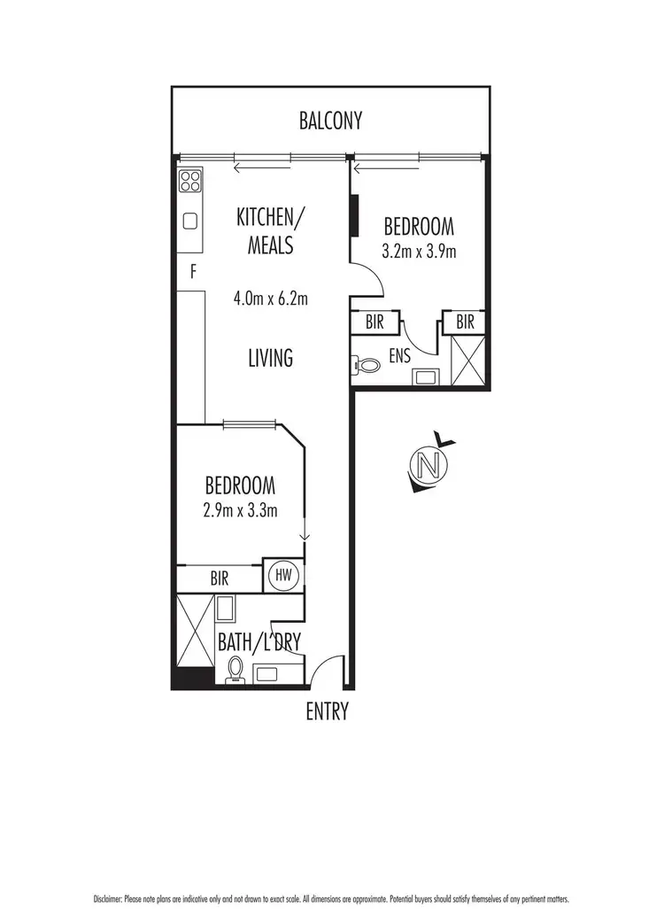 Floorplan of Homely apartment listing, 825/555 Flinders Street, Melbourne VIC 3000