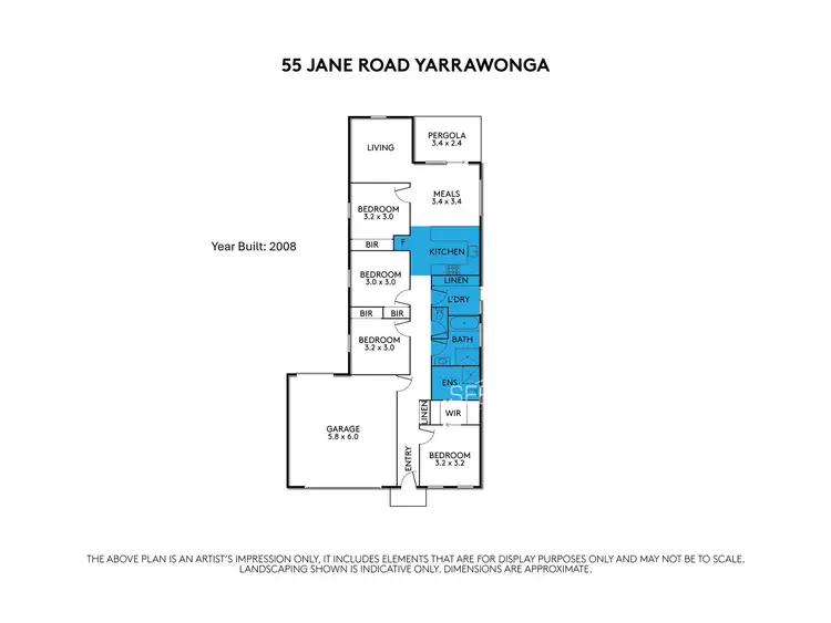 Floorplan of Homely house listing, 55 Jane Road, Yarrawonga VIC 3730