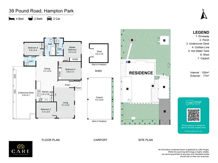 Floorplan of Homely house listing, 39 Pound Road, Hampton Park VIC 3976