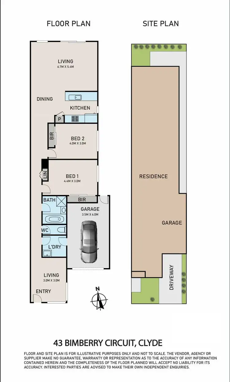 Floorplan of Homely house listing, 43 Bimberry Circuit, Clyde VIC 3978