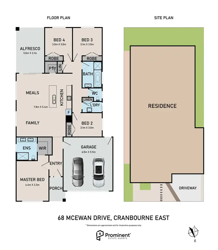 Floorplan of Homely house listing, 68 Mcewan Drive, Cranbourne East VIC 3977