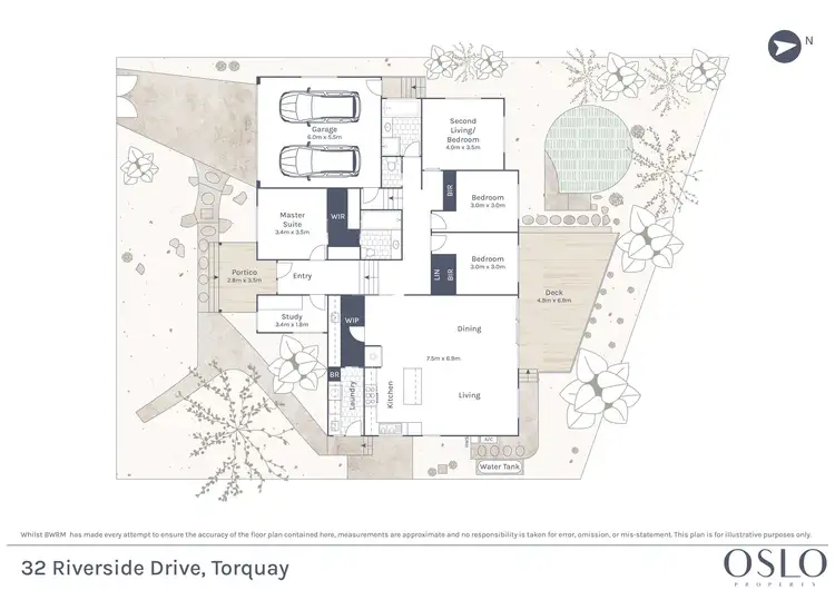 Floorplan of Homely house listing, 32 Riverside Drive, Torquay VIC 3228