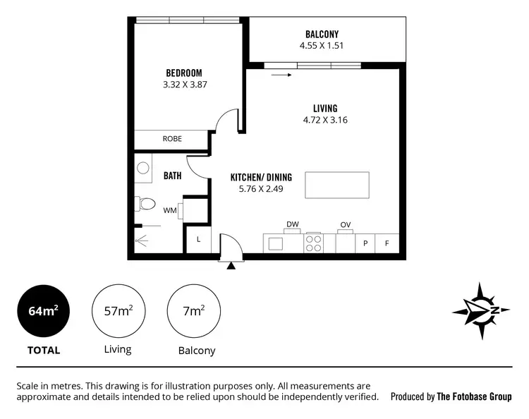 Floorplan of Homely apartment listing, 2304/19 Frome Street, Adelaide SA 5000