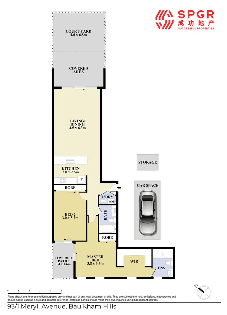 Floorplan of Homely apartment listing, 93/1 Meryll Avenue, Baulkham Hills NSW 2153