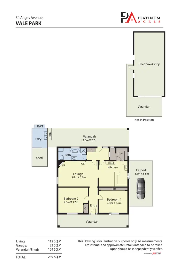 Floorplan of Homely house listing, 34 Angas Avenue, Vale Park SA 5081