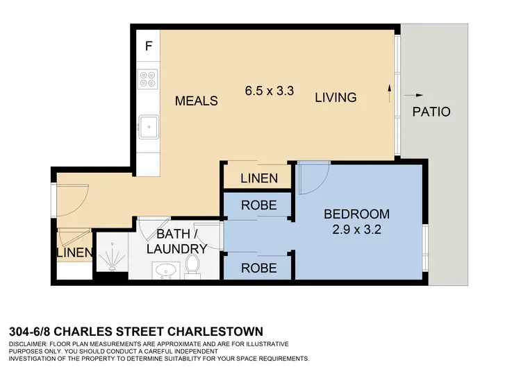 Floorplan of Homely apartment listing, 304/6-8 Charles Street, Charlestown NSW 2290