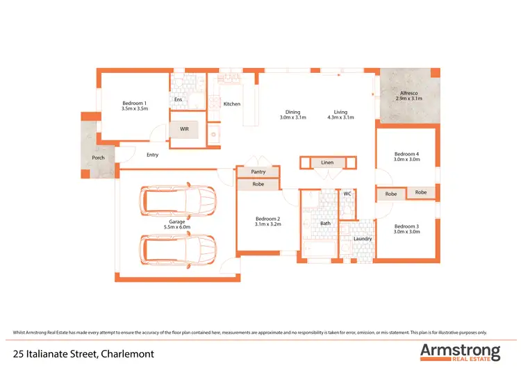 Floorplan of Homely house listing, 25 Italianate Street, Charlemont VIC 3217