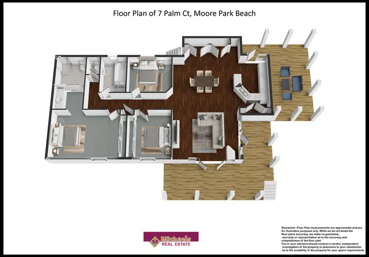 Floorplan of Homely house listing, 7 Palm Court, Moore Park Beach QLD 4670