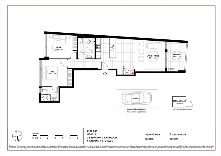 Floorplan of Homely apartment listing, 401/15-17 Hercules Street, Ashfield NSW 2131