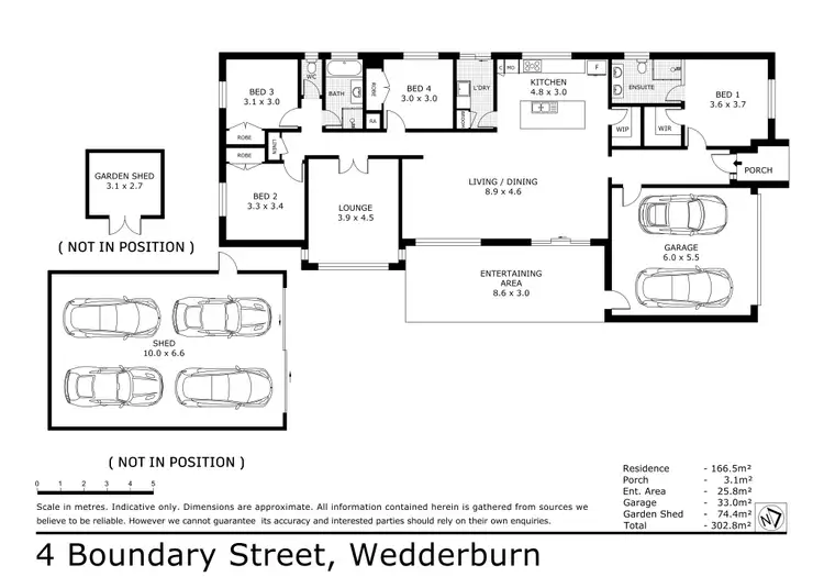 Floorplan of Homely house listing, 4 Boundary Street, Wedderburn VIC 3518