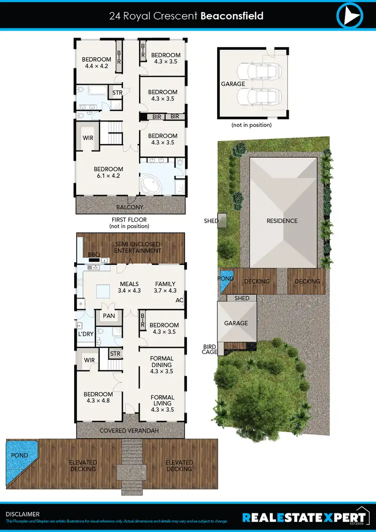 Floorplan of Homely house listing, 24 Royal Crescent, Beaconsfield VIC 3807