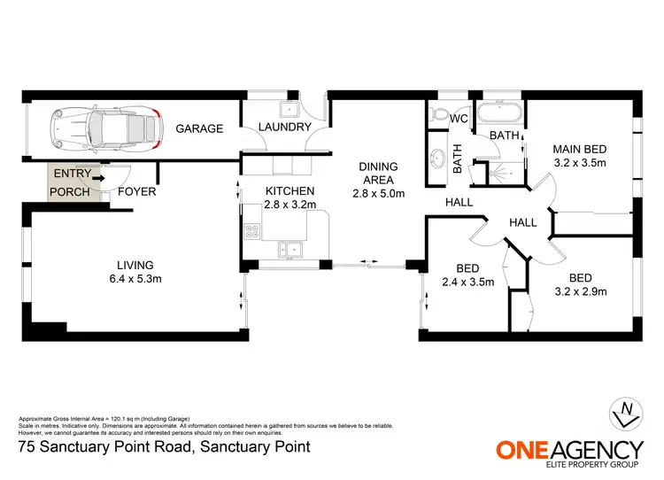 Floorplan of Homely house listing, 75 Sanctuary Point Road, Sanctuary Point NSW 2540