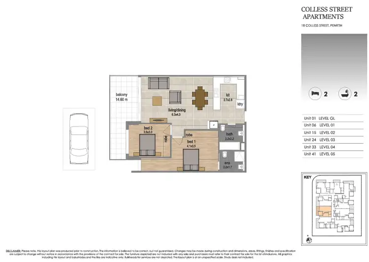 Floorplan of Homely apartment listing, 18 Colless Street, Penrith NSW 2750