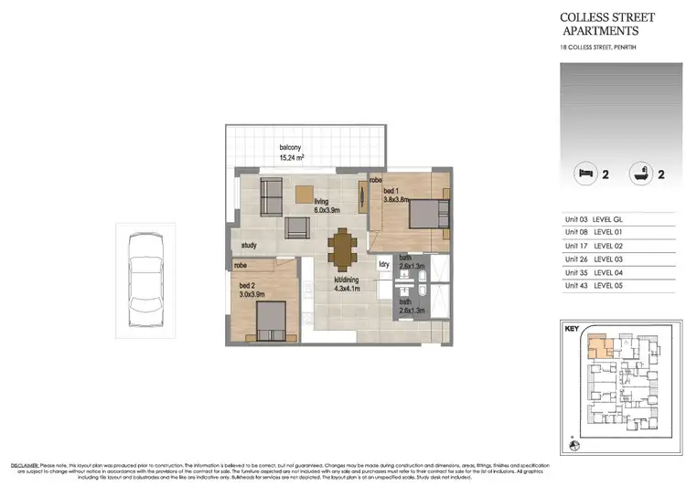 Floorplan of Homely apartment listing, 18 Colless Street, Penrith NSW 2750