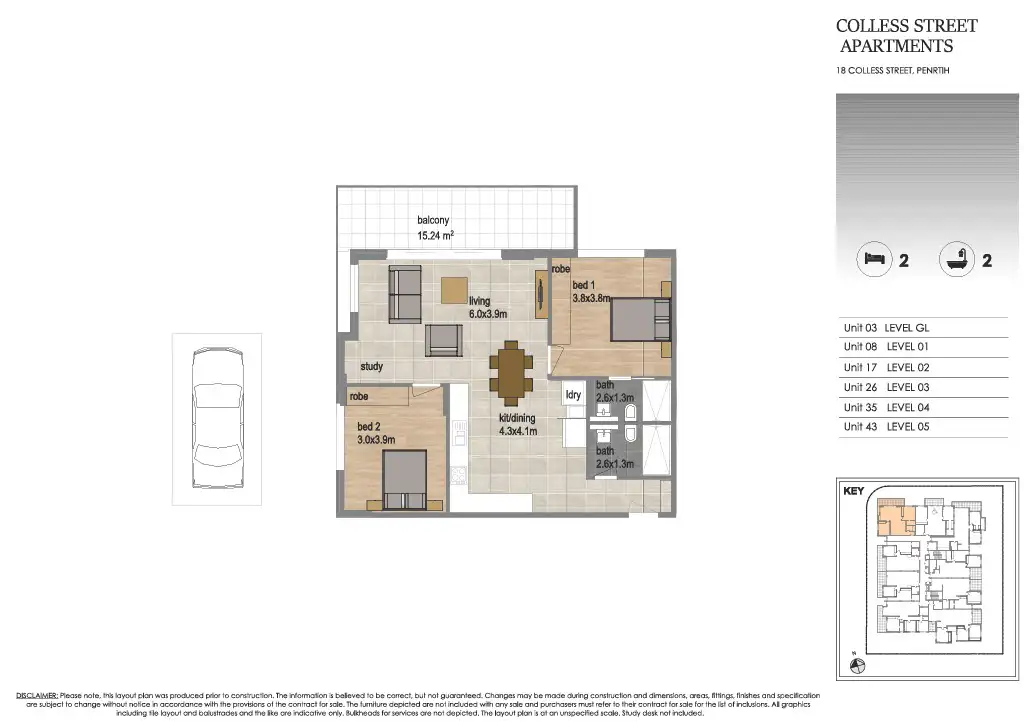 Floorplan of Homely apartment listing, 18 Colless Street, Penrith NSW 2750