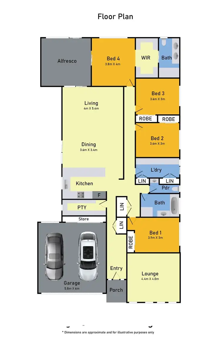 Floorplan of Homely house listing, 12 Tallgrass Avenue, Truganina VIC 3029