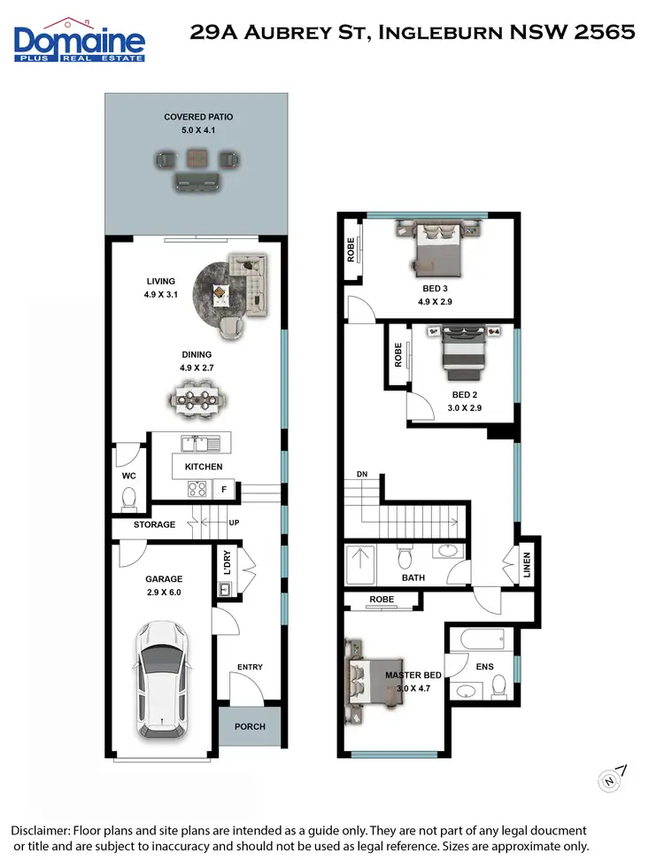 Floorplan of Homely semi-detached listing, 29A Aubrey Street, Ingleburn NSW 2565