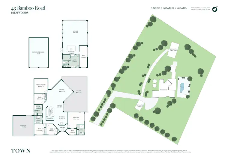 Floorplan of Homely house listing, 43 Bamboo Road, Palmwoods QLD 4555