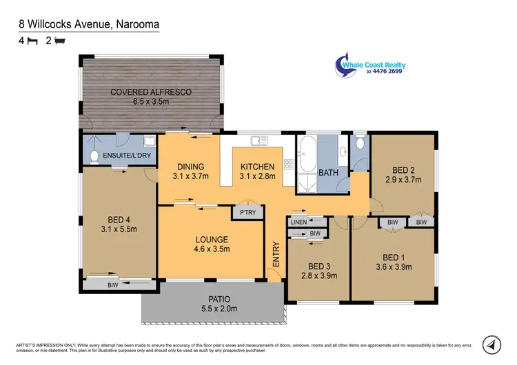 Floorplan of Homely house listing, 8 Willcocks Avenue, Narooma NSW 2546