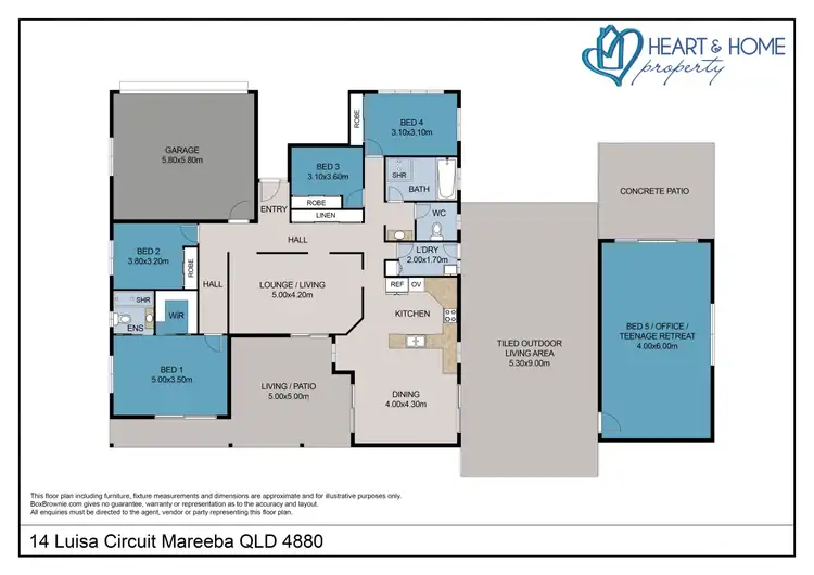 Floorplan of Homely house listing, 14 Luisa Circuit, Mareeba QLD 4880
