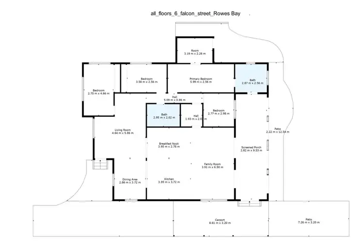 Floorplan of Homely house listing, 6 Falcon Street, Rowes Bay QLD 4810
