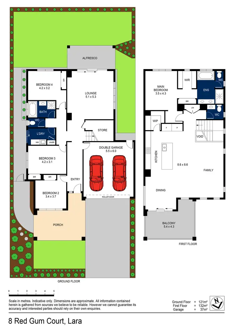 Floorplan of Homely house listing, 8 Red Gum Court, Lara VIC 3212