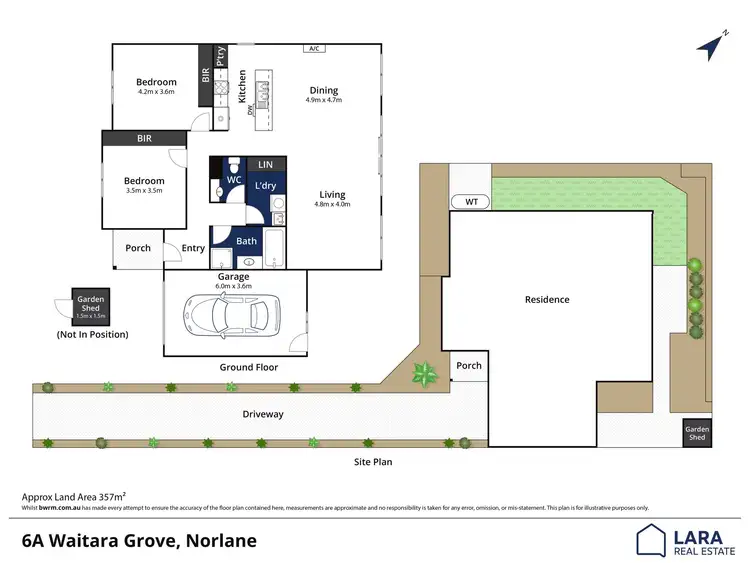 Floorplan of Homely house listing, 6A Waitara Grove, Norlane VIC 3214