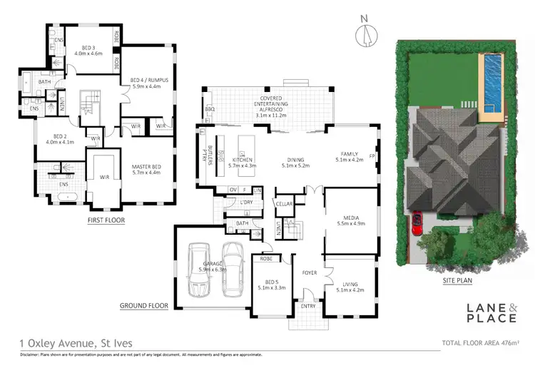 Floorplan of Homely house listing, 1 Oxley Avenue, St Ives NSW 2075