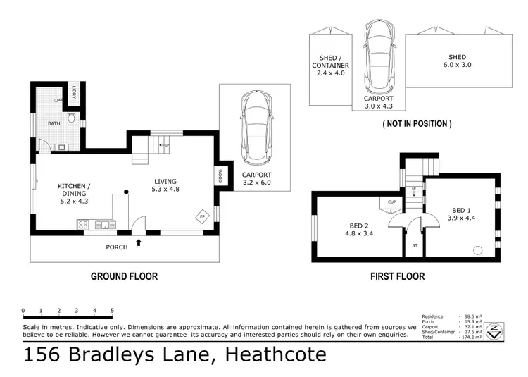 Floorplan of Homely house listing, 156 Bradleys Lane, Heathcote VIC 3523
