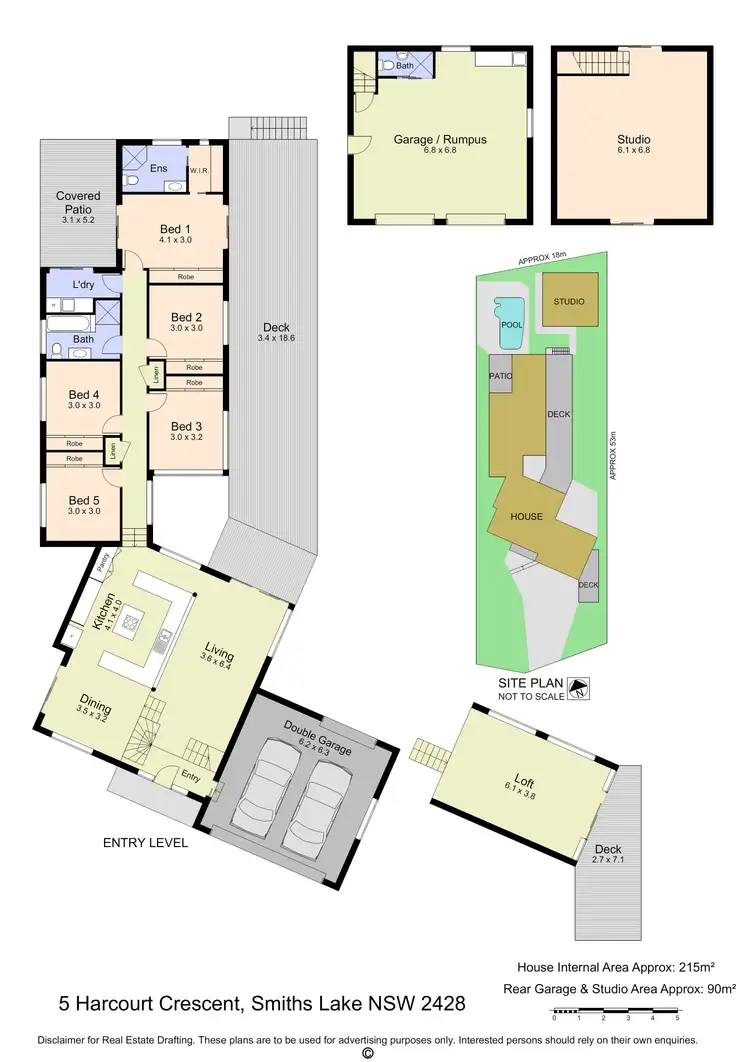 Floorplan of Homely house listing, 5 Harcourt Crescent, Smiths Lake NSW 2428