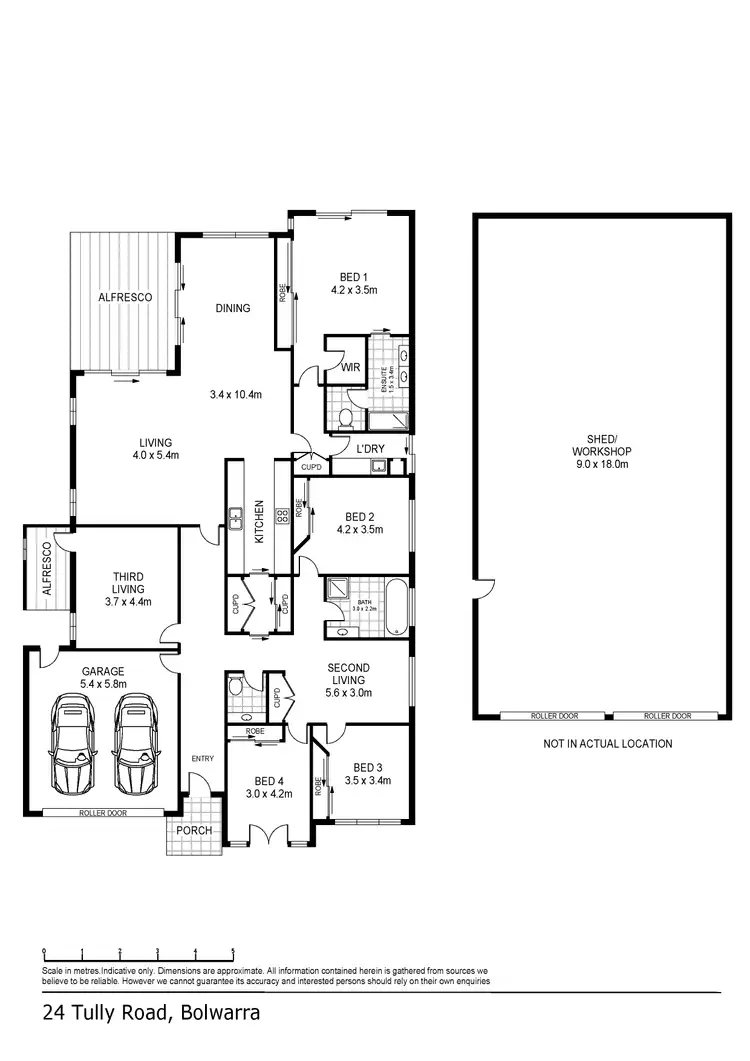 Floorplan of Homely house listing, 24 Tully Lane, Bolwarra VIC 3305
