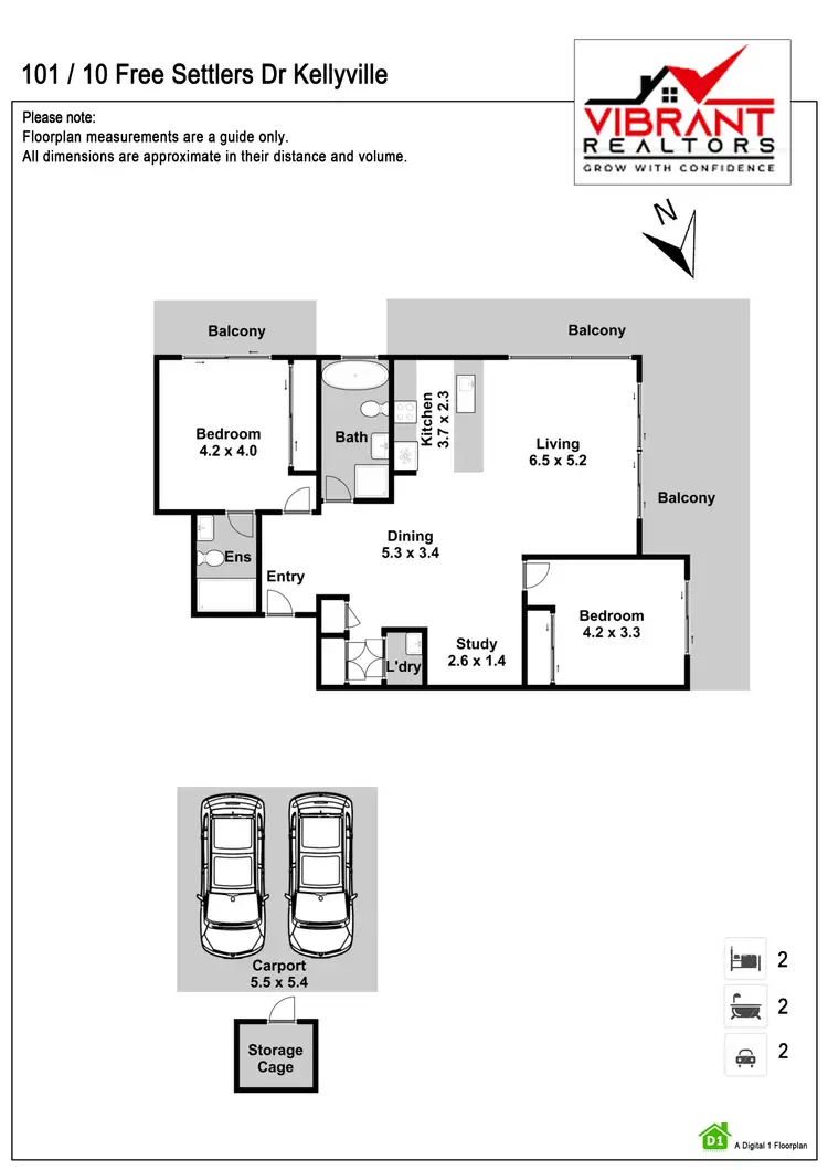 Floorplan of Homely apartment listing, 101/10 Free Settlers Drive, Kellyville NSW 2155