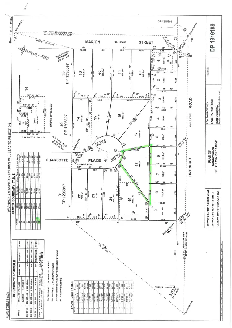Floorplan of Homely land listing, LOT Lot 18, 5 Marion Street, Thirlmere NSW 2572