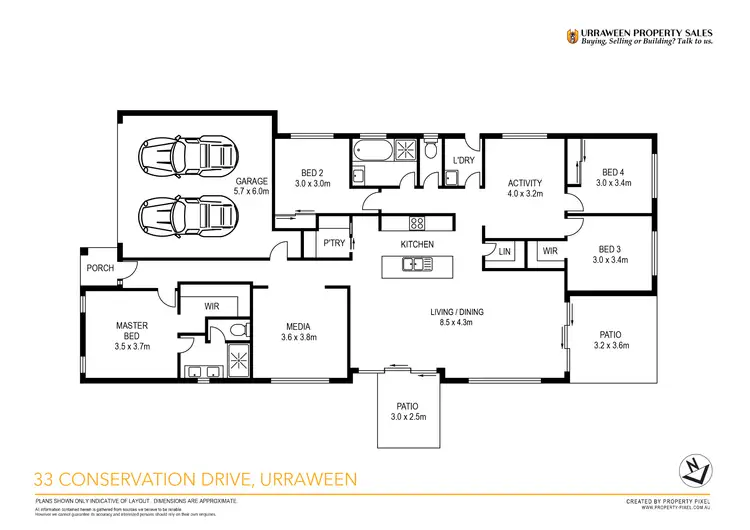 Floorplan of Homely house listing, 33 Conservation Drive, Urraween QLD 4655