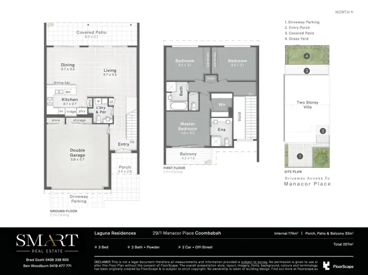 Floorplan of Homely townhouse listing, 29/1 Manacor Place, Coombabah QLD 4216