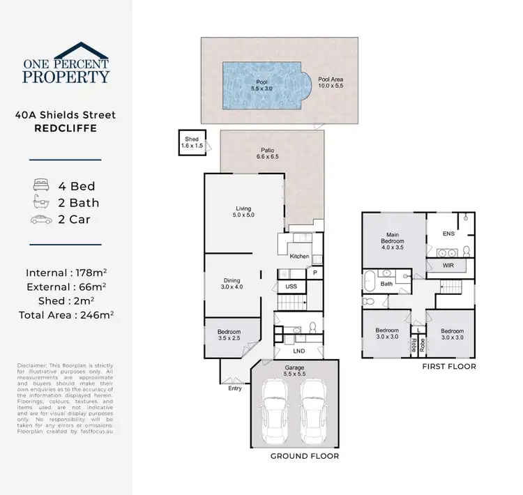 Floorplan of Homely house listing, 40A Shields Street, Redcliffe QLD 4020