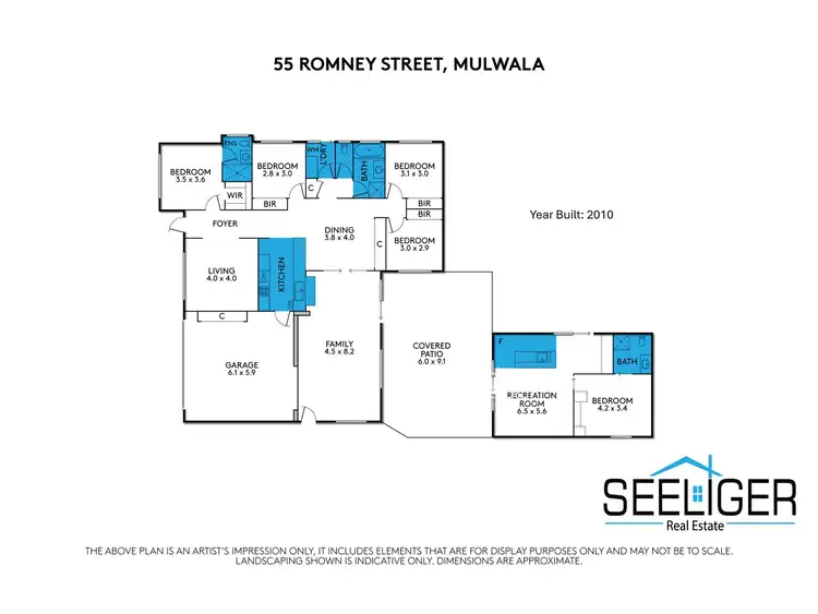 Floorplan of Homely house listing, 55 Romney Street, Mulwala NSW 2647