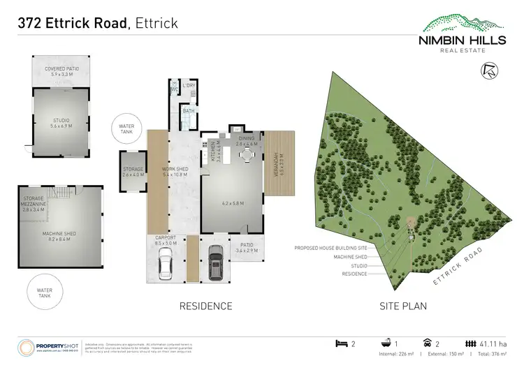 Floorplan of Homely rural property listing, 372 Ettrick Road, Kyogle NSW 2474